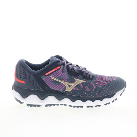 Mizuno Wave Horizon 5 J1GD212642 Womens Blue Mesh Athletic Running Shoes