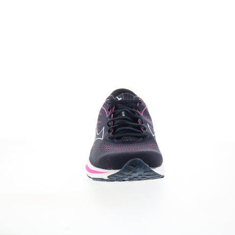 Mizuno Wave Rider 25 J1GD215423 Womens Black Canvas Athletic Running Shoes