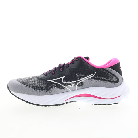 Mizuno Wave Rider 27 SSW J1GD235421 Womens Gray Mesh Athletic Running Shoes
