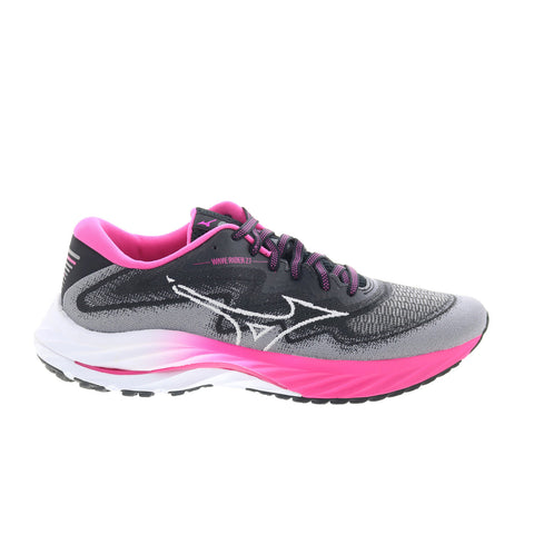 Mizuno Wave Rider 27 SSW J1GD235421 Womens Gray Mesh Athletic Running Shoes