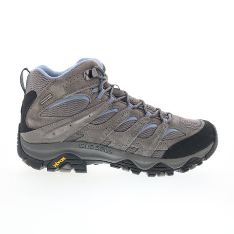 Merrell Moab 3 Mid Waterproof J500162 Womens Gray Wide Athletic Hiking Shoes