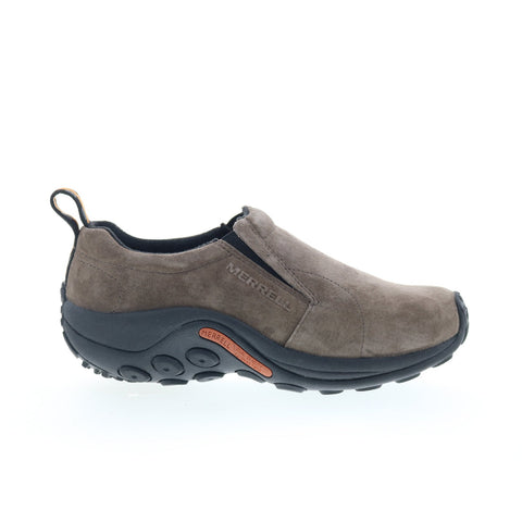 Merrell Jungle Moc J60788 Womens Gray Wide Suede Loafer Flats Shoes