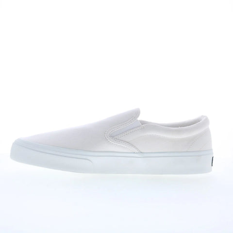 Sebago Jackman 71113XW-911 Mens White Canvas Loafers & Slip Ons Boat Shoes 