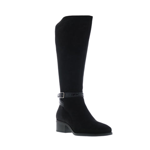 Bos. & Co. Jade Womens Black Suede Zipper Knee High Boots
