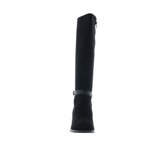Bos. & Co. Jade Womens Black Suede Zipper Knee High Boots