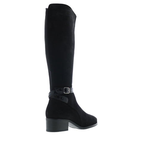 Bos. & Co. Jade Womens Black Suede Zipper Knee High Boots