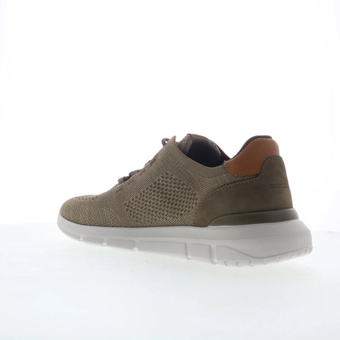 Rockport Jaimson RMJAIMSON Mens Gray Wide Canvas Lifestyle Sneakers Shoes