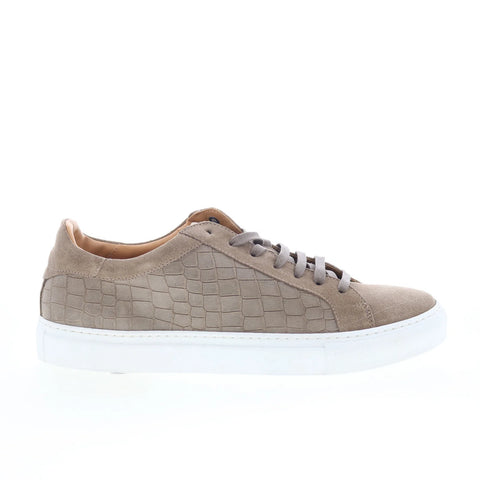 Johnston & Murphy Jake 24-6060 Mens Beige Suede Lifestyle Sneakers Shoes