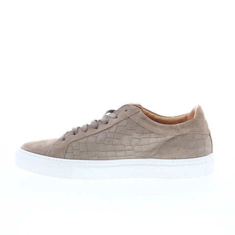 Johnston & Murphy Jake 24-6060 Mens Beige Suede Lifestyle Sneakers Shoes
