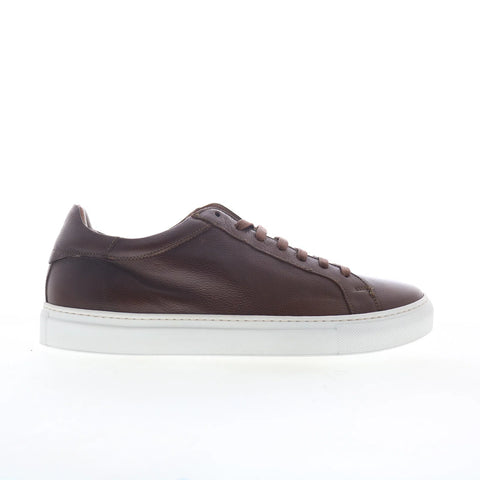 Johnston & Murphy Jake 24-6640 Mens Brown Leather Lifestyle Sneakers Shoes