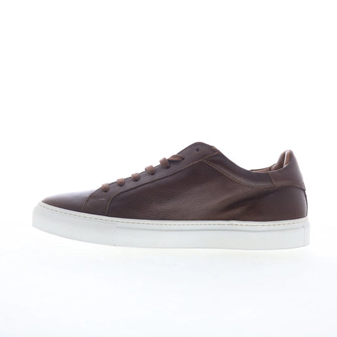 Johnston & Murphy Jake 24-6640 Mens Brown Leather Lifestyle Sneakers Shoes