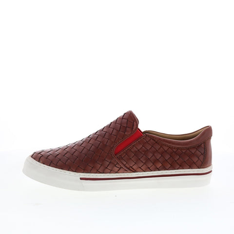 Robert Zur James True Glove Mens Brown Leather Slip On Lifestyle Sneakers Shoes