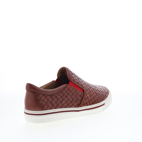 Robert Zur James True Glove Mens Brown Leather Slip On Lifestyle Sneakers Shoes