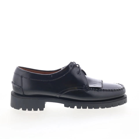 Sebago James Fringe Lug 73111SW-902 Mens Black Loafers & Slip Ons Boat Shoes