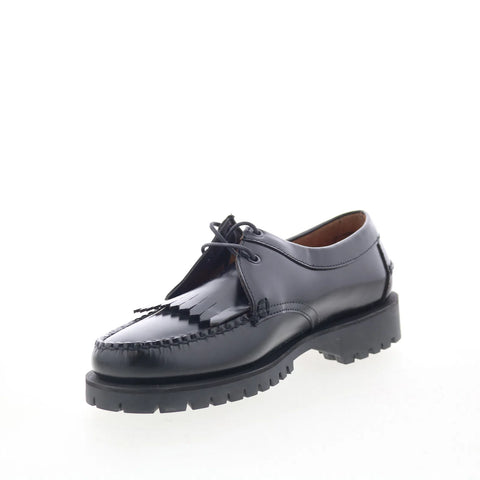 Sebago James Fringe Lug 73111SW-902 Mens Black Loafers & Slip Ons Boat Shoes