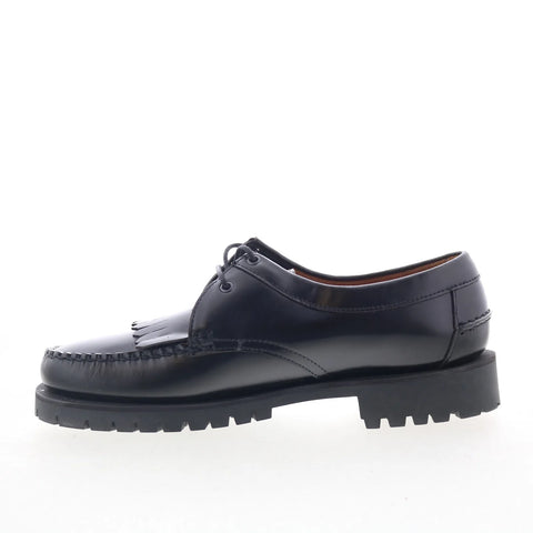Sebago James Fringe Lug 73111SW-902 Mens Black Loafers & Slip Ons Boat Shoes