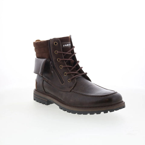 Faranzi James II FB41953 Mens Brown Synthetic Lace Up Casual Dress Boots