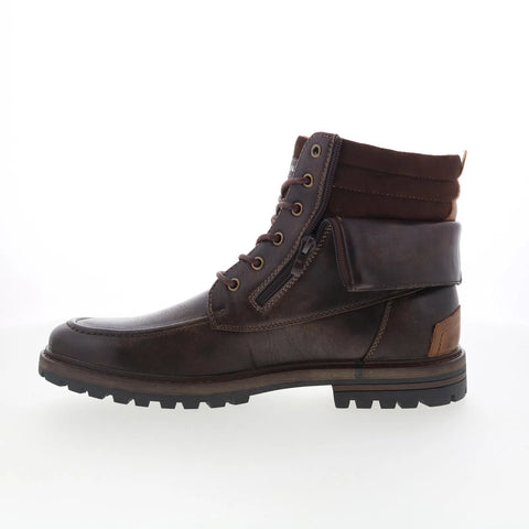 Faranzi James II FB41953 Mens Brown Synthetic Lace Up Casual Dress Boots