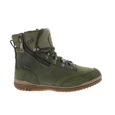 Pajar Janah 52558 Womens Green Suede Lace Up Ankle & Booties Boots