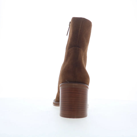 Aquatalia Janella L538834 Womens Brown Suede Zipper Ankle & Booties Boots