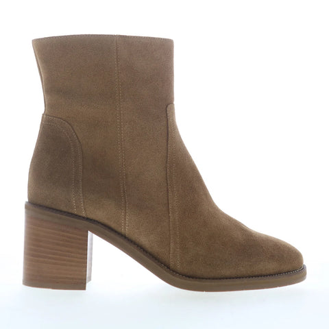 Aquatalia Janella L538856 Womens Brown Suede Zipper Ankle & Booties Boots