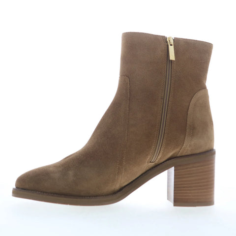Aquatalia Janella L538856 Womens Brown Suede Zipper Ankle & Booties Boots