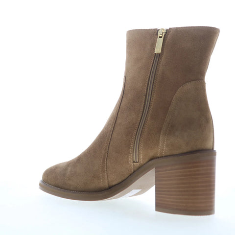 Aquatalia Janella L538856 Womens Brown Suede Zipper Ankle & Booties Boots