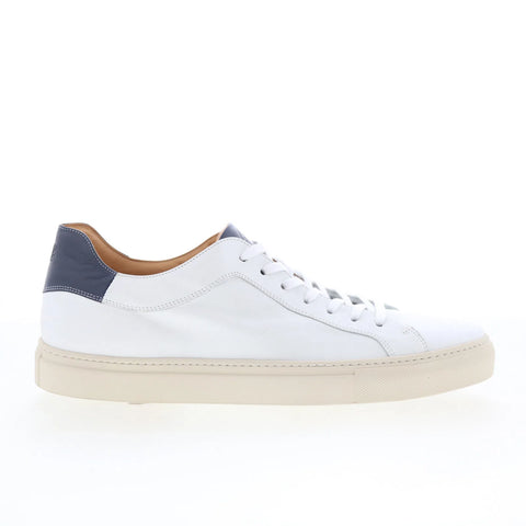 Johnston & Murphy Jared 24-6908 Mens White Leather Lifestyle Sneakers Shoes