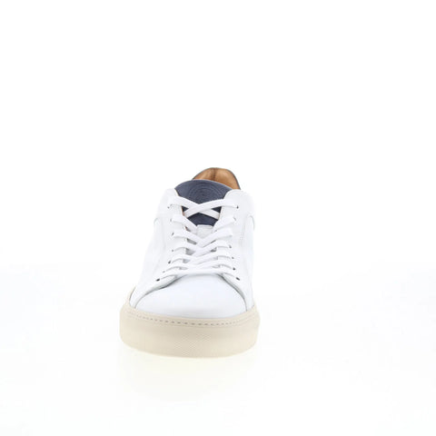 Johnston & Murphy Jared 24-6908 Mens White Leather Lifestyle Sneakers Shoes