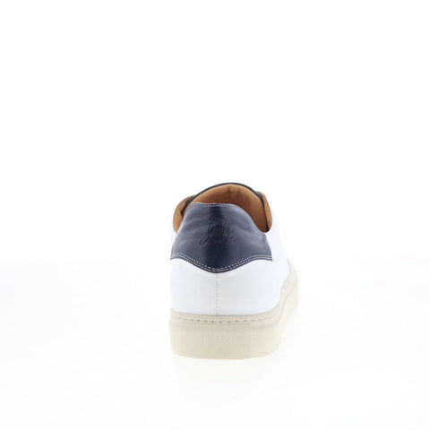 Johnston & Murphy Jared 24-6908 Mens White Leather Lifestyle Sneakers Shoes