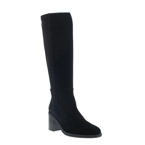 Aquatalia Jasmina TW5JASA1 Womens Black Suede Zipper Knee High Boots