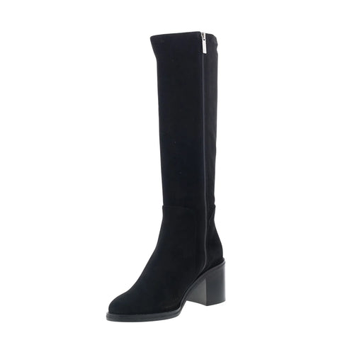 Aquatalia Jasmina TW5JASA1 Womens Black Suede Zipper Knee High Boots
