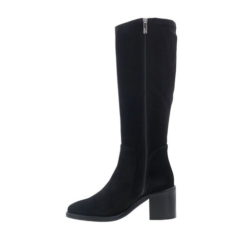 Aquatalia Jasmina TW5JASA1 Womens Black Suede Zipper Knee High Boots