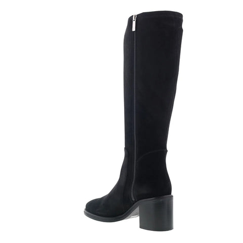 Aquatalia Jasmina TW5JASA1 Womens Black Suede Zipper Knee High Boots