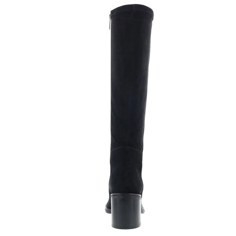 Aquatalia Jasmina TW5JASA1 Womens Black Suede Zipper Knee High Boots