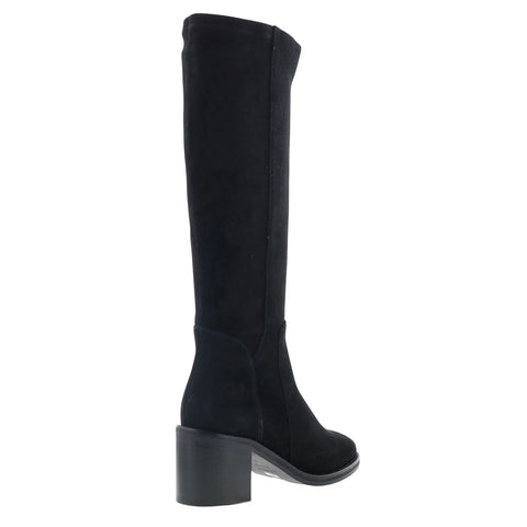 Aquatalia Jasmina TW5JASA1 Womens Black Suede Zipper Knee High Boots
