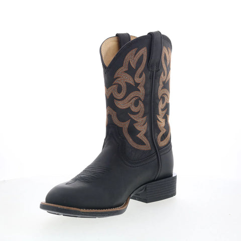 Justin Boots Jasper 11" Goat Leather UN7170 Mens Black Cowboy Western Boots