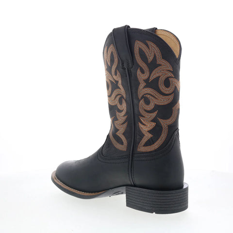 Justin Boots Jasper 11" Goat Leather UN7170 Mens Black Cowboy Western Boots