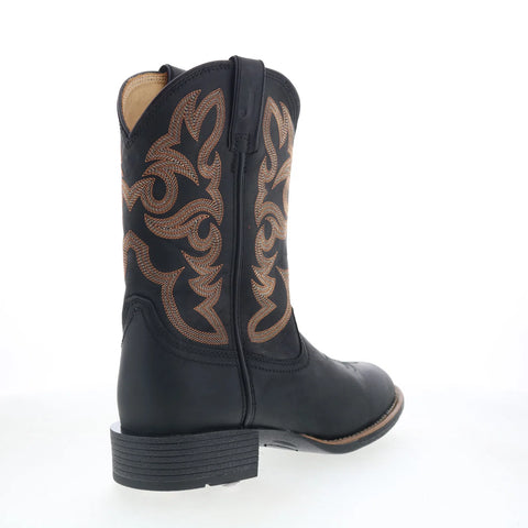 Justin Boots Jasper 11" Goat Leather UN7170 Mens Black Cowboy Western Boots