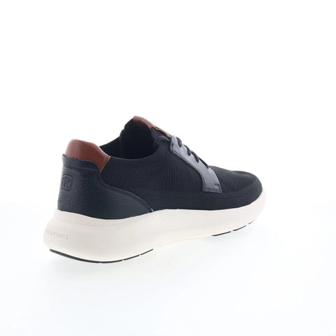 Rockport Jaxson Mens Black Mesh Lace Up Lifestyle Sneakers Shoes