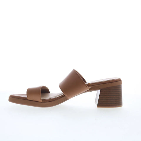Clarks Jaylan Dusk 26181653 Womens Brown Wide Leather Heeled Sandals Shoes