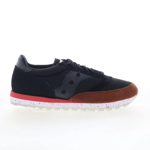 Saucony Jazz 81 S70737-1 Mens Black Suede Lace Up Lifestyle Sneakers Shoes