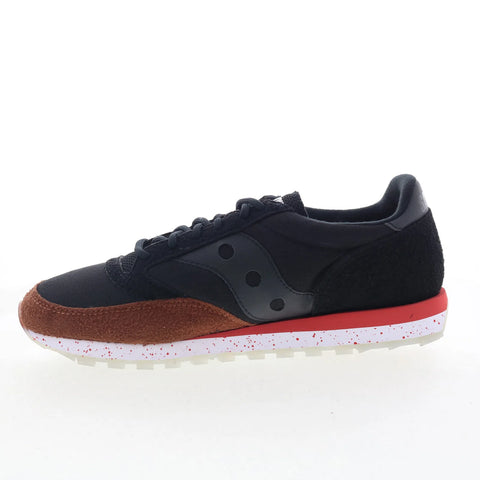 Saucony Jazz 81 S70737-1 Mens Black Suede Lace Up Lifestyle Sneakers Shoes