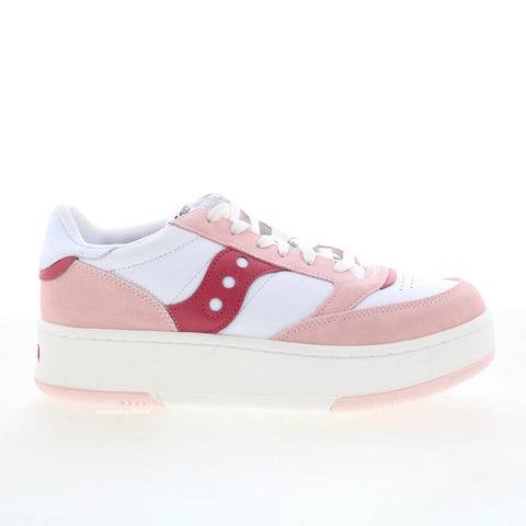Saucony Jazz Court Platform S60781-1 Womens White Lifestyle Sneakers Shoes