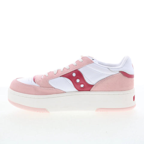 Saucony Jazz Court Platform S60781-1 Womens White Lifestyle Sneakers Shoes