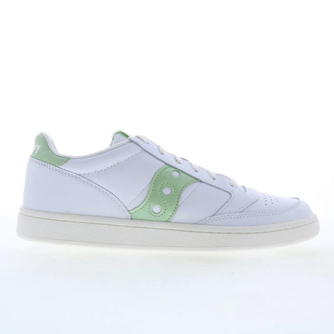 Saucony Jazz Court S60555-32 Womens White Leather Lifestyle Sneakers Shoes