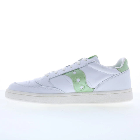 Saucony Jazz Court S60555-32 Womens White Leather Lifestyle Sneakers Shoes
