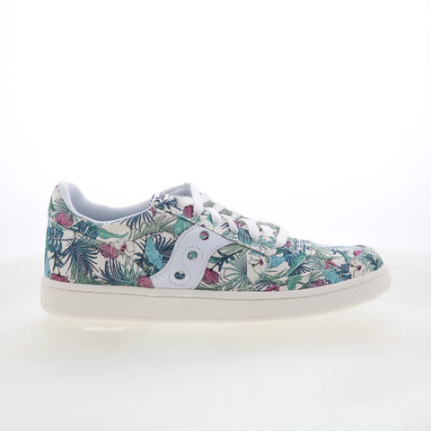 Saucony Jazz Court S760782-4 Womens White Canvas Lifestyle Sneakers Shoes