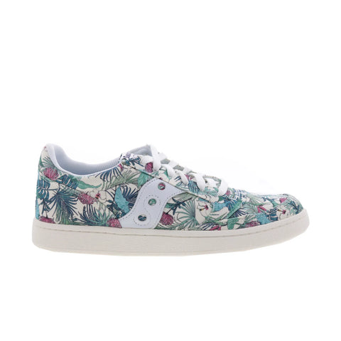 Saucony Jazz Court S760782-4 Womens White Canvas Lifestyle Sneakers Shoes