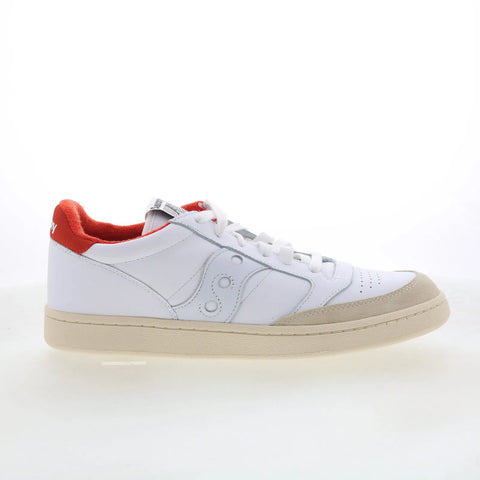 Saucony Jazz Court S70777-1 Mens White Leather Lifestyle Sneakers Shoes